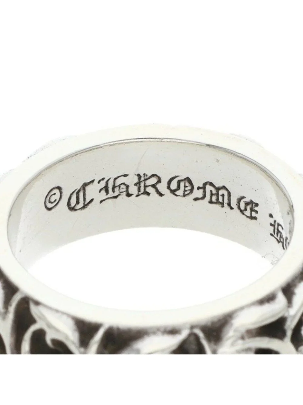 Chrome Hearts Etrnity Vine Band Eternity Silver Ring